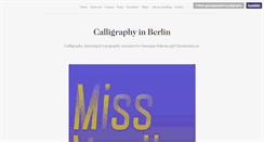Desktop Screenshot of calligraphyinberlin.com